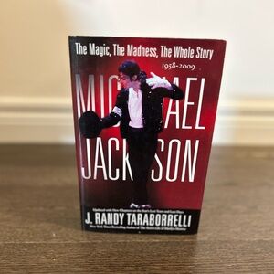Michael Jackson Biography Book by J. Randy Taraborrelli - Red Cover
